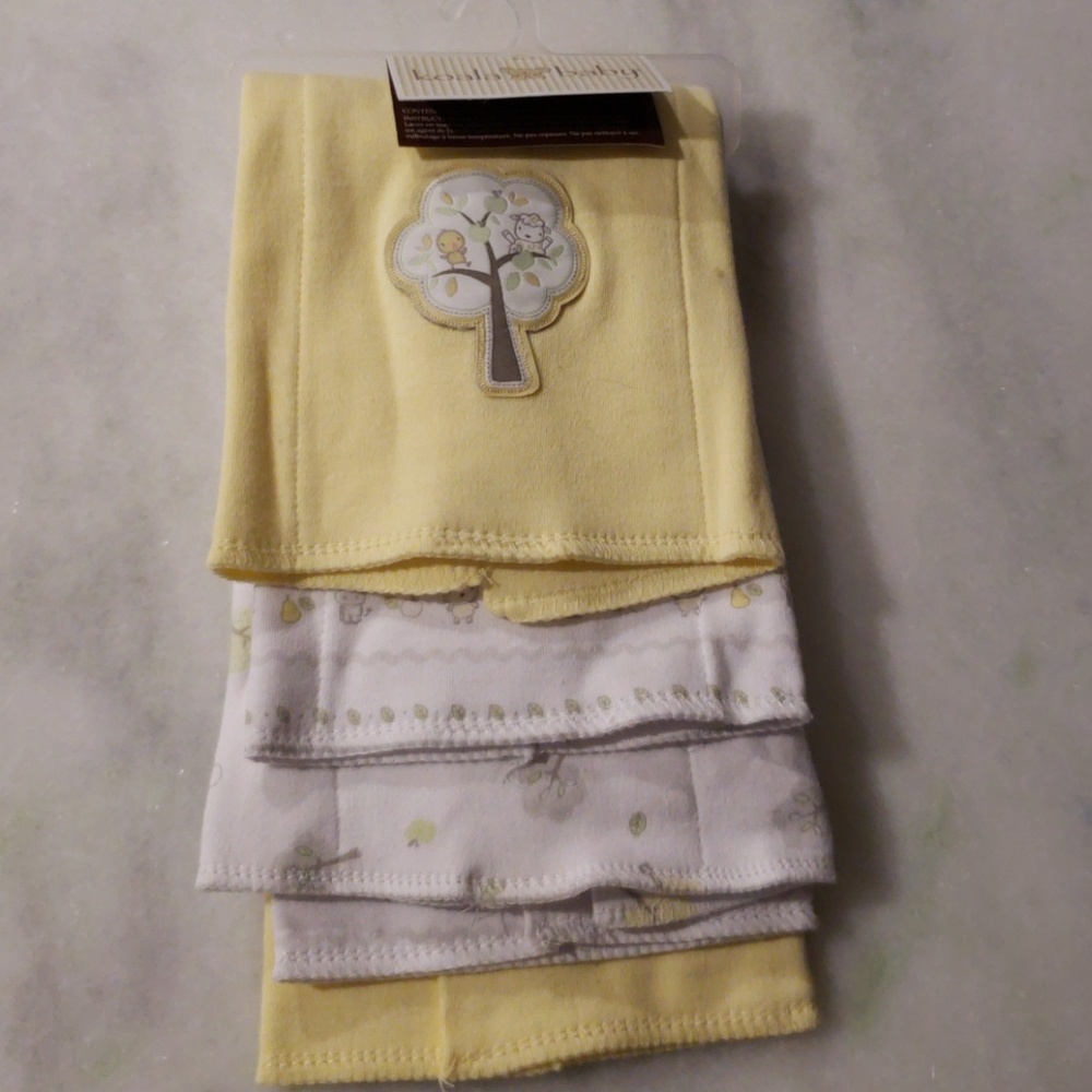 Soft and sweet baby burp cloths
